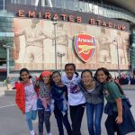 Students at the Emirates Stadium