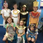 Students dressed in Egyptian clothing