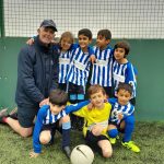 Young football students