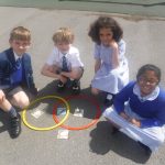 Science lesson outdoors