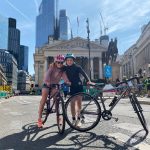 Students cycle around London