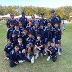 Students with the sports team