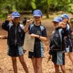 Students on an explorers hunt