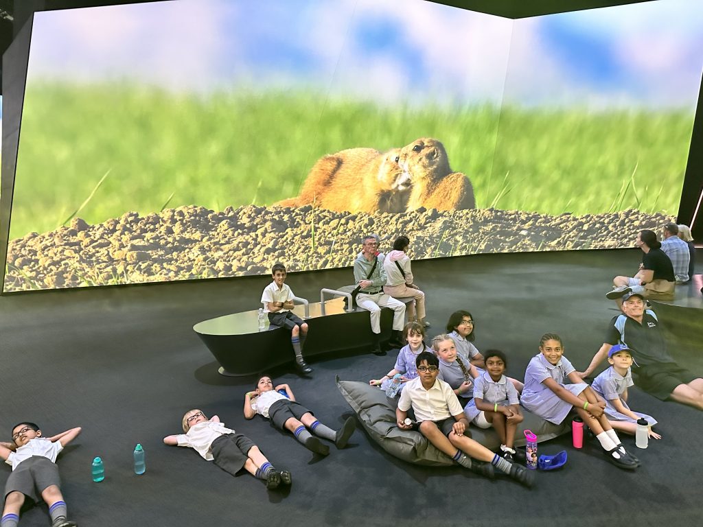 Children lying on the floor