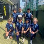 school-aged football team