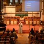 lady giving a speech
