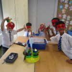 students wearing masks