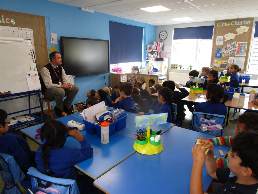 students in class