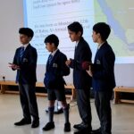 students doing a presentation on Prophet Muhammad
