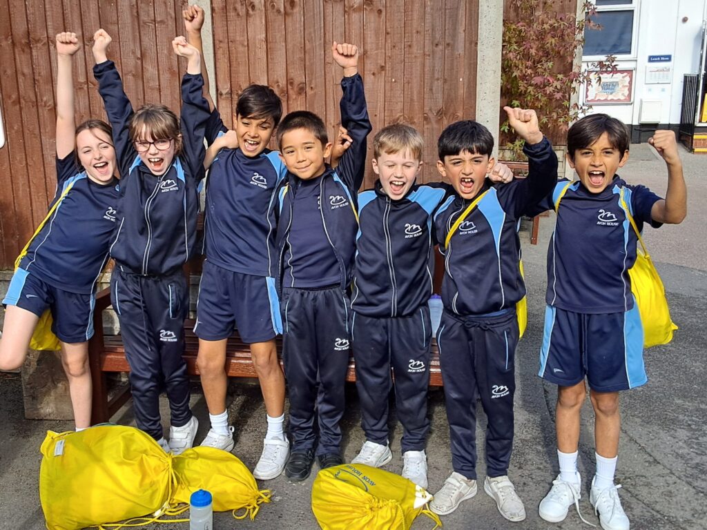 students with medals
