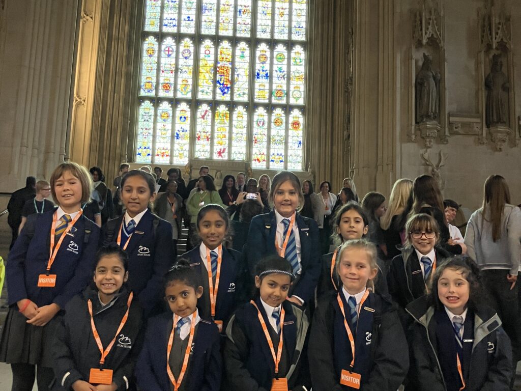 students in a house of parliament
